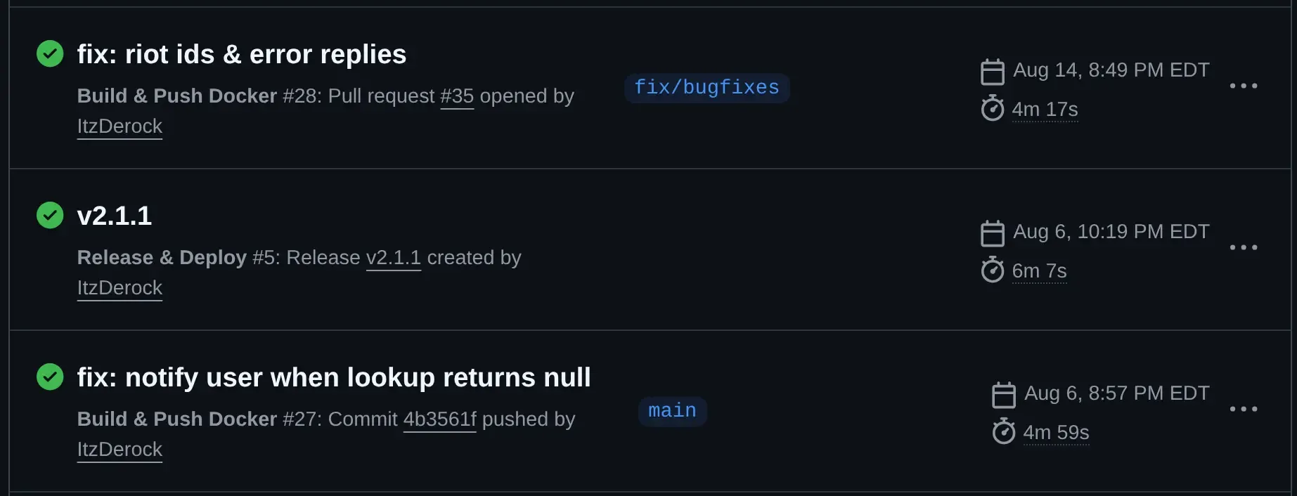 GitHub actions pipeline