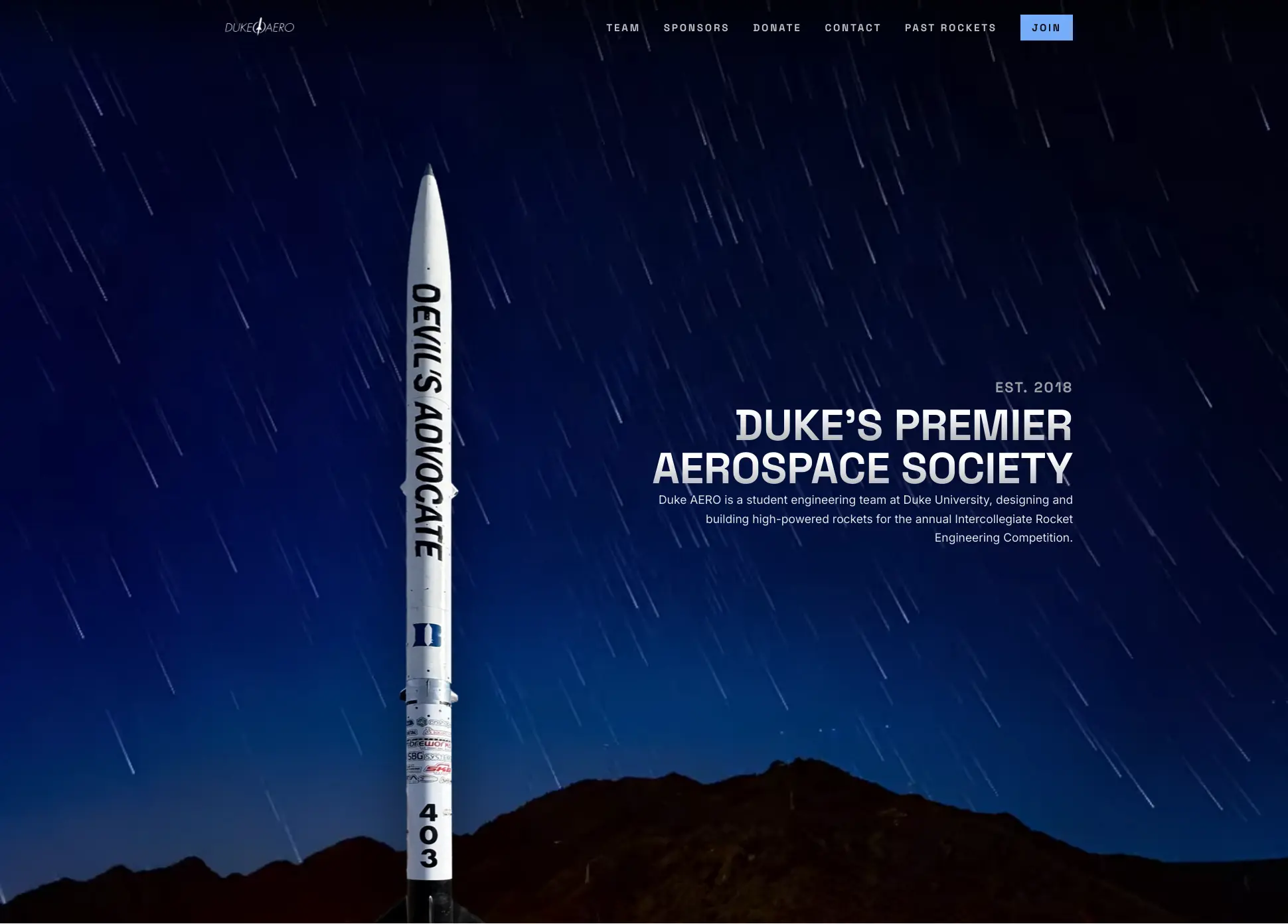 Redesigned homepage