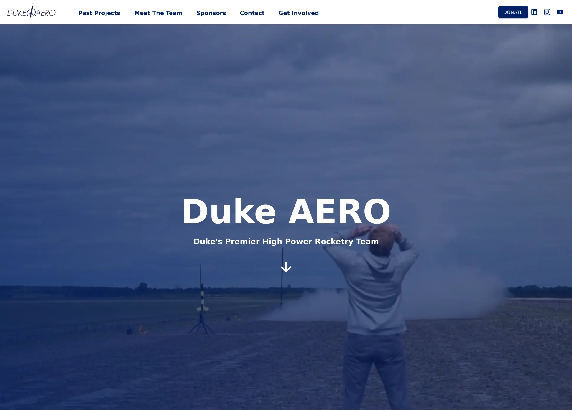Original site homepage