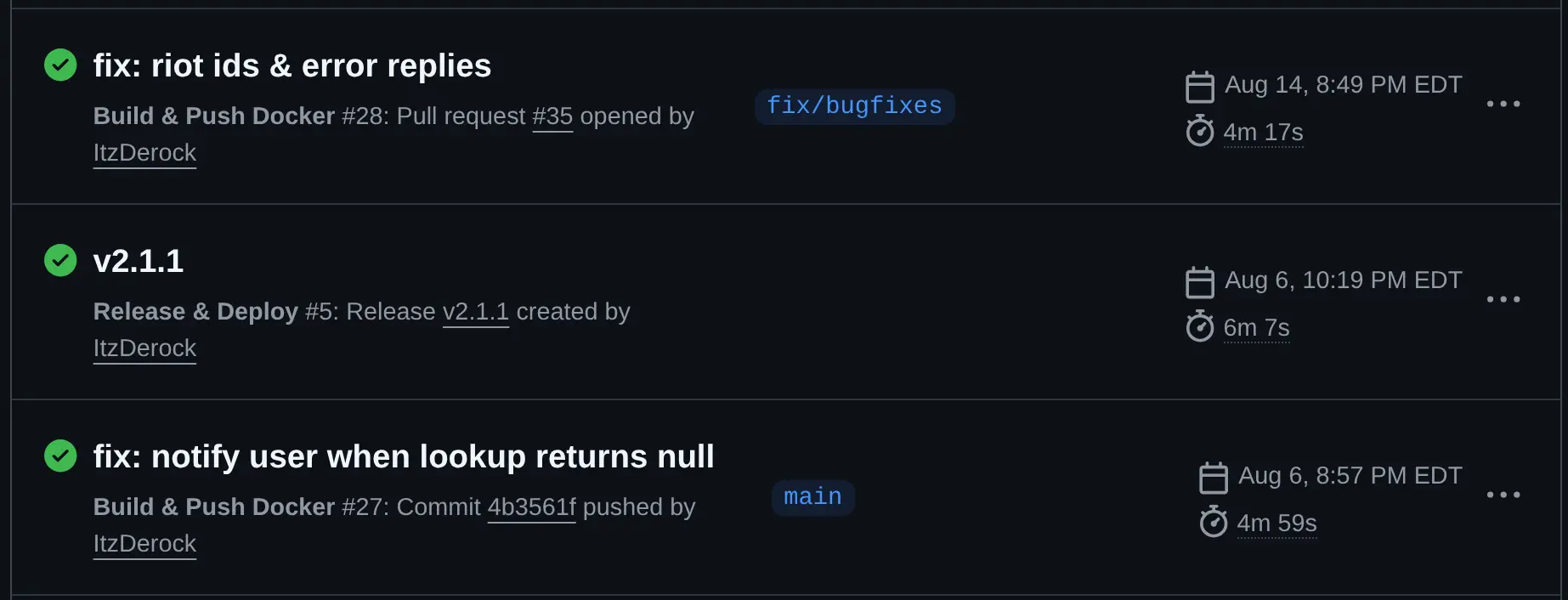 GitHub actions pipeline